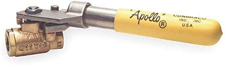 Apollo Bronze FNPT x FNPT Ball Valve, Spring Return, 1/2" Pipe Size - 7150301
