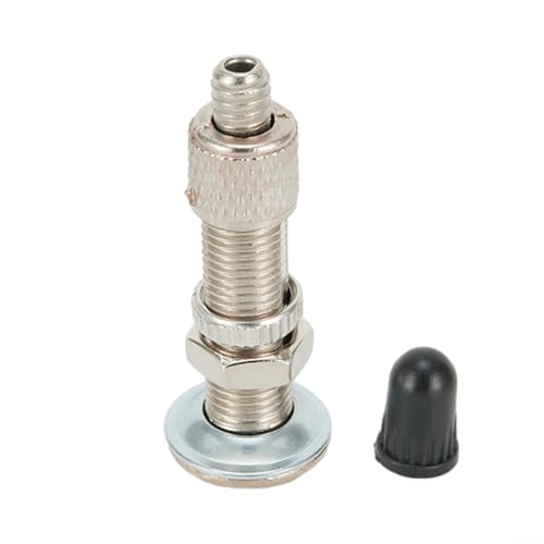 4pcs for Bicycle Tubeless Valve Kit for Dunlop Woods English Valves, ForResistant Zinc Alloy Silver Replacement for Bike Valve Set