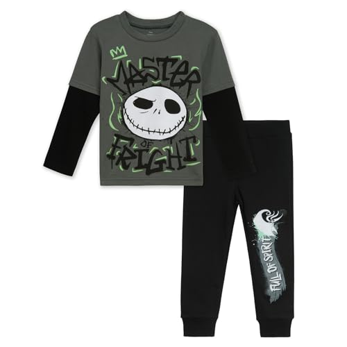 Image of Disney T-Shirt and Fleece Pants Outfit Set Infant to Big Kid Sizes (12 Months - 18-20)