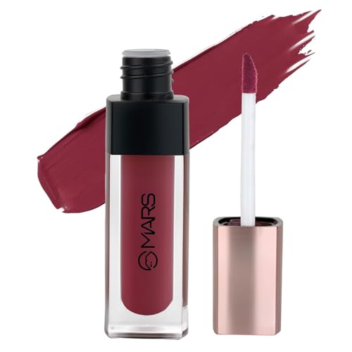Image of Liquid Lipstick, Red, Matte Finish, Hydrating, Transfer-Proof, Smudge-Proof, Upto 12Hr Stay, Lightweight Mousse Formula, Doe Foot Applicator (LL20) (Gilded - 17)
