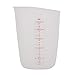 KUIKUI 1 szt. 250/500ml silikonowa miarka, uniwersalny dzbanek do mieszania ze skalą, odpowiedni do kuchni, majsterkowania, odlewania z żywicy epoksydowej, przezroczysty(250ml)