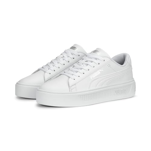 Image of Puma Womens Smash V3 Platform Lace Up Sneakers Shoes Casual
