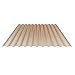 Produktbild Lichtplatte | Wellplatte | Lichtwellplatte | Profil 76/18 | Material PVC | Breite 900 mm | Stärke 1,2 mm | Farbe Bronze