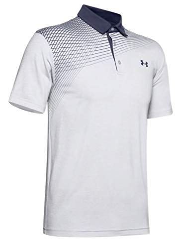 Under Armour Graphic Playoff Stretch Golf Polo (X-Large) Gray