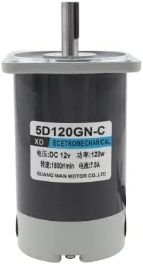 Davitu DC Motor - DC12V / 24V 120W XD-5D120GN-CC DC permanent magnet motor speed control motor reversing Equipment DIY Accessories - (Speed(RPM): 1800RPM, Voltage(V): 24V)
