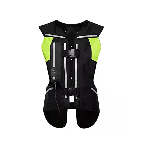 LMLTOP Chaleco Airbag Ligero Unisex De Alta Visibilidad Chaqueta Protectora De Motocross for Paseos A Caballo, Espectáculos Ecuestres, Recorridos En Moto, Bicicletas. (Color : Black, Size : M)
