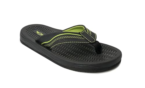Image of REDVOLUTION New Boys' Beach Sandal TRIBAL Tattoo | Geometric Bali Flip-Flop Sandals