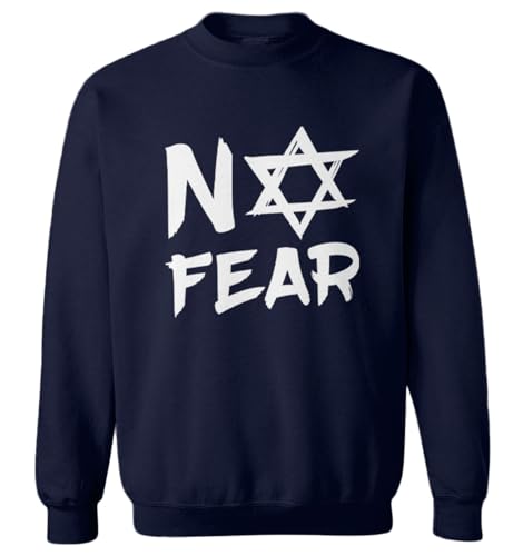 No Fear Star - Stand with Israel Toddler Fleece Crewneck Sweater