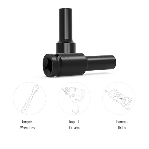 Image of 1 /2 inch Inch Drive by 11mm(7 /16 inch) Deep Impact Socket, Heat-Treated CR-V Steel 3 Inch Length, 6-Point Metric Sizes