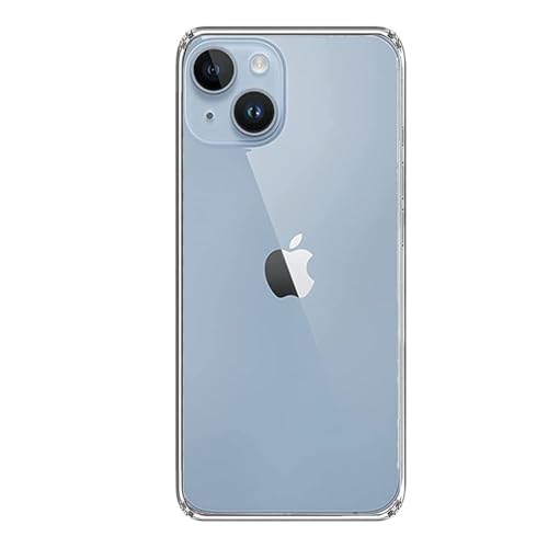 Image of Amazon Brand - Solimo Clear Back Cover Case for iPhone 14 | Shock Proof Design | Transparent Back Cover for iPhone 14 (TPU, Transparent)