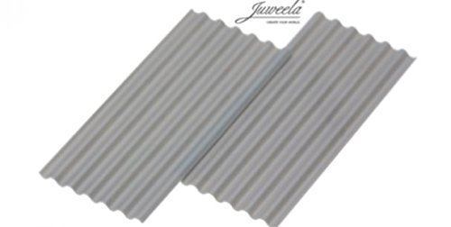 Preisvergleich Produktbild Juweela 23259 Wellplatte "Faserzement" grau 30 Stk.