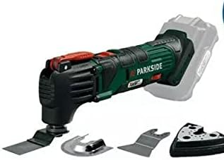 Parkside Cordless PAMFW 20-LI A1 20v Multi-Purpose Tool Bare Unit & Accessories