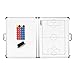 JAYO Soccer Coaching Board, Foldable Soccer Tactics Board, Soccer Clipboard for Coaches, Double-Sided Folding Magnetic Soccer Coaching Board Kit with Magnets, Marker Pen and Waterproof Carring Bag