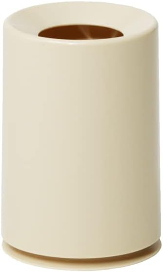 ideaco Mini TUBELOR Trash Can, Round, Light Beige, 0.4 gal (1.2 L)