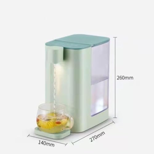 Dearollingホットウォーターサーバー 卓上 ウォーターバー瞬間湯沸かし器 3L 5段階温度調節 摂氏調節可能 電気ケトル 卓上 オフィス 寝室 (B,14*27*26)