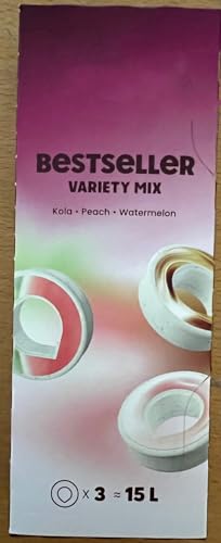 3 x Air Up Pod Original Duft Pods Best-Mix Zubehör für Trinkflasche aromatisierte Pads 0 Kalorien kein Zucker natürlich Aromen (Kola Pfirsich Wassermelone)