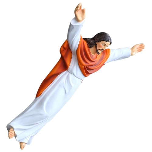 Figurine Jésus résine décoration murale sacrée accessoire de décor intérieur église - 4