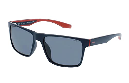 Lunettes de soleil pour homme INVU A2307A bleu opaque 57 mm