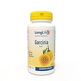 LongLife Garcinia 500mg | Integratore di garcinia titolato al 60% | 100 capsule | Senza glutine e vegano
