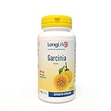 longlife® garcinia 500mg | integratore di garcinia titolato al 60% | 100 capsule | senza glutine e vegano