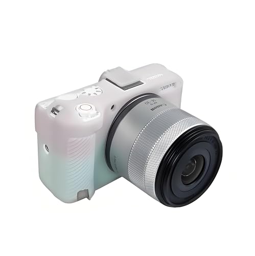 カメラ ソフト シリコン ケース ゼリー ピンク & グリーン カラー 滑らかな光沢のあるテクスチャ ラバー アーマー スキン ボディ カバー プロテクター ホットシューカバー付き Canon R50V カメラ用