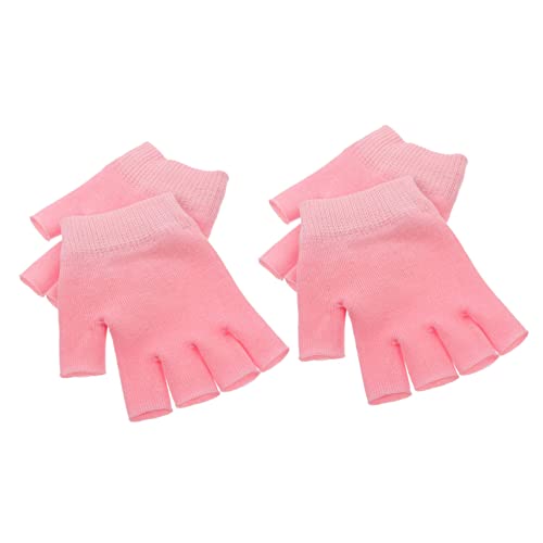 Healvian 2paia Guanti Idratanti in Gel Per Mani Secche Donna Guanti Spa Cosmetici in Gel Per Dita Protettivi Per Cura Quotidiana Morbidi e Riutilizzabili Per Trattamento Mani