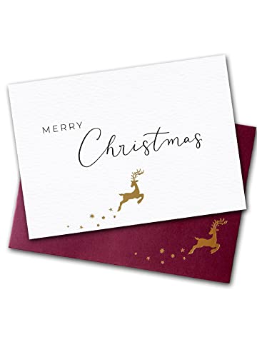 Joli Coon Carte Noël et de voeux avec enveloppe et cachet de cire - Merry Christmas - Carte de noël Cover