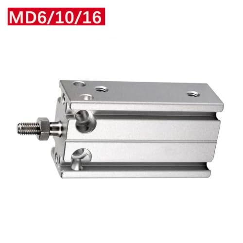 Cilindro neumático de aleación de aluminio MD16 de doble efecto para sistemas de aire 8