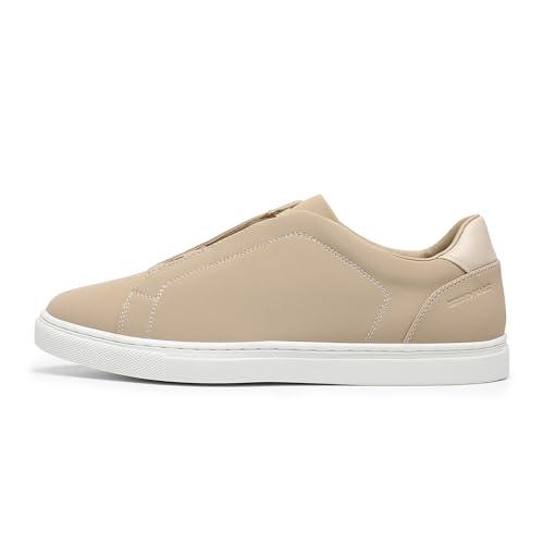 Bruno Marc Bruno Marc Men's Casual Dress Sneakers Slip-on Shoes Fashion Sneakers,Size 8,Khaki,SBFS2412M
