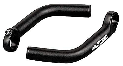 MOUNTY, Impugnature per Manubrio Bici Lite-Ends I, Nero (Schwarz), Standard