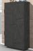 Dmora Étagère à chaussures moderne, Made in Italy, avec 4 portes battantes, Étagère à chaussures d'entrée, Armoire polyvalente, cm 81x38h167, couleur Gris cendré
