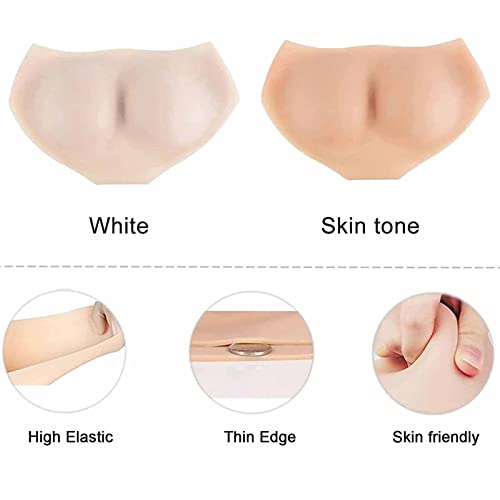 ZWSM Calcinhas de silicone masculinas escondidas com bumbum, calcinha push-up acolchoada, tom de pel
