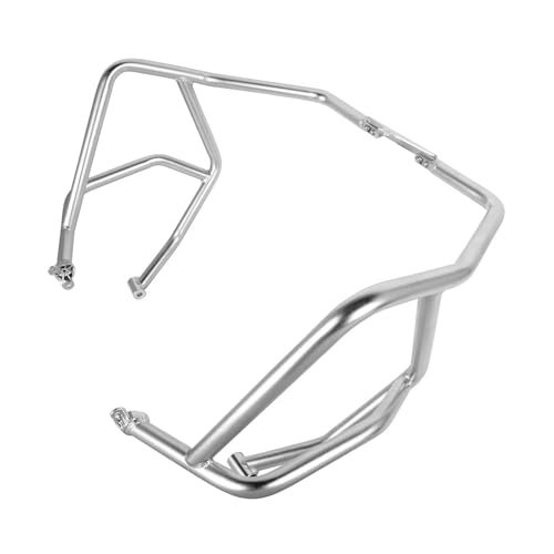 Eviter casse moteur Benelli TRK702 crash bar protection antichoc argent
