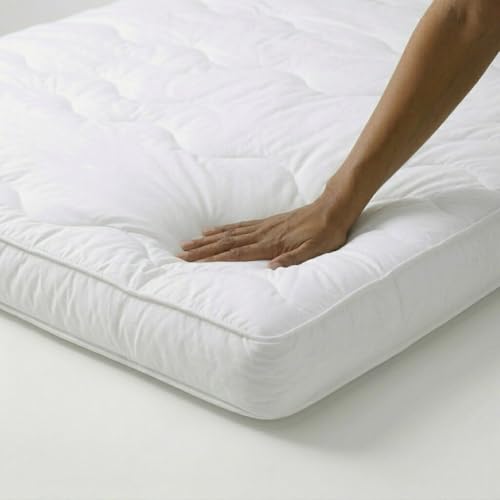 CASABEL Cloud Mattress Topper 90 x 200 cm for Single Bed – Extra Thick Microfiber – Optimal Comfort – Plush, Anti-Dust Mite, Breathable – for Double Mattresses, Adults & Children