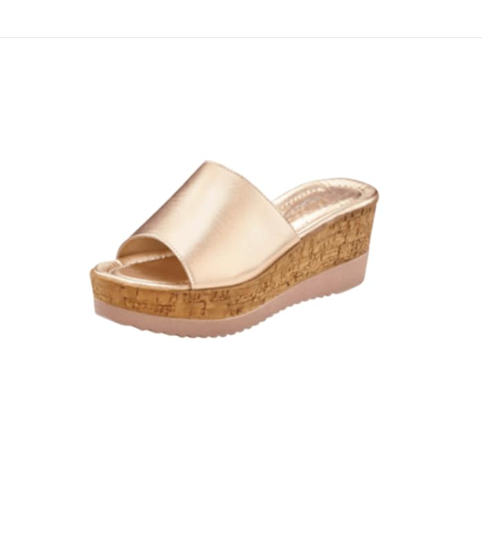 GLO GLAMP Golden Shine Color Womens and Girls Wedge Heel Sandals (Size_36) (B0CX9BX1YD) Amazon Price History, Amazon Price Tracker