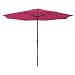 Happy Garden Parasol Droit HAPUNA Rond 3,30 m de diamètre Fuchsia avec manivelle. Parasol Droit inclinable.