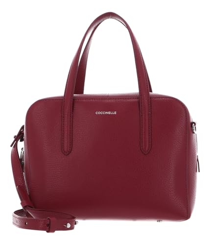 Sac à main Coccinelle Cuir Swap Handbag Grained Leather bordeaux