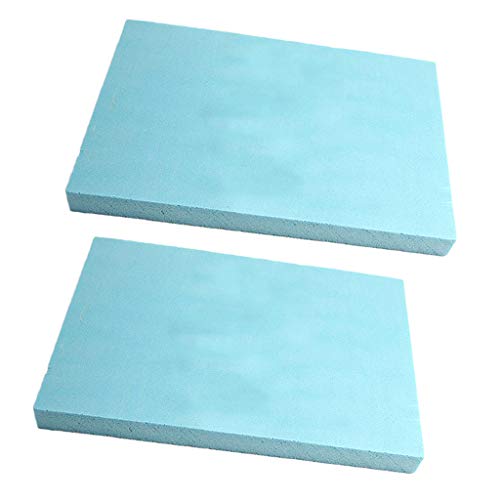 B Blesiya 5pcs Plaque de Mousse de Haute Densité Polystyrène Base de Bloc de Construction Tapissier Ameublement Coussins Rembourrage 29.5x20x3 cm Cover