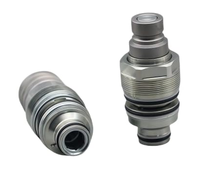 Image of 6679837 & 6680018 1 /2 inch Flat Face Hydraulic Quick Coupler Kit (Male & Female) - Compatible with Bobcat S130, S150, S160, S175, S185, S205, S220, S250, S300, S330, T140, T180, T190, Replacement Parts