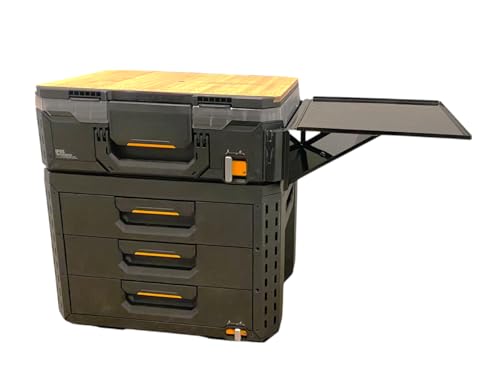 Quick Detaching/Folding Steel Table, Compatible with StackTech Toolbox