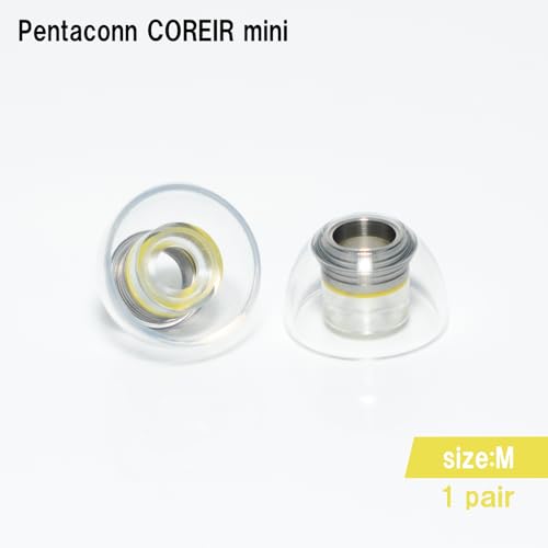 【国内正規品】日本ディックス イヤーピース Pentaconn COREIR mini -ペンタコン コレイル ミニ- STAINLESS STEEL 1ペア (M 1ペア【PTM11-M】)