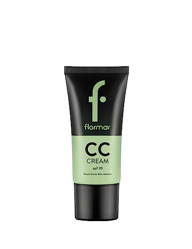 Flormar CC Cream Anti-Rojeces para piel con acné SPF 20 con acabado natural N.º CC02- Anti-Redness