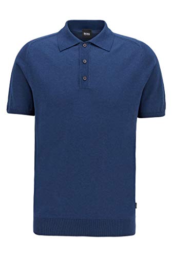 Pull en maille BOSS Hommes Ipaolo col polo à manches courtes chic