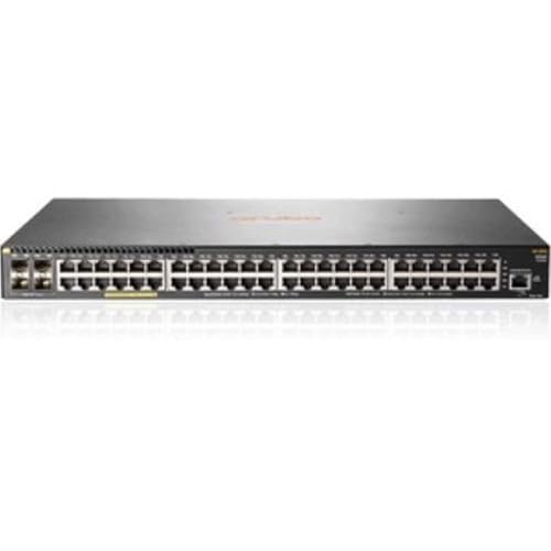 Image of Aruba 2930F 48G PoE+ 4SFP 740W Switch - 48 x Gigabit Ethernet Network, 4 x 10 Gigabit Ethernet Expansion Slot - Manageable - Twisted Pair, Optical Fiber - Modular - 3 Layer Supported - 1U High - Rack-