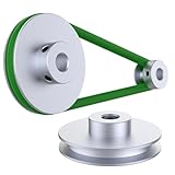 Opatiny V-Nut-Riemenscheibe, rund, Aluminium für 6 mm breite PU-Riemen, Außendurchmesser 20 mm bis 80 mm, CNC-gefräst mit Madenschrauben, kompatibel mit Motoren und Mini-Spindeln