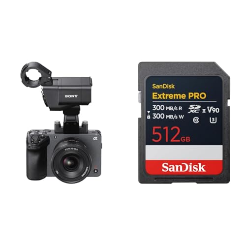 SONY(\j[) APS-C Cinema Line FX30 XLRnhjbgf(YȂ) ILME-FX30 + SanDisk SDJ[h 512GB SDXC Class10 UHS-II V90 ǎő300MB/s San
