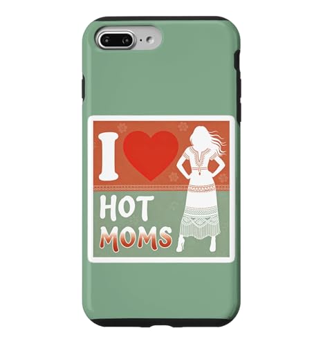 I Love Hot Moms Boho T�V���c �����Y ���f�B�[�X �������낢���t �X�}�z�P�[�X iPhone 7 Plus/8 Plus �p