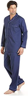 Haigman Gents Poly Cotton Pyjamas 7490 Navy M