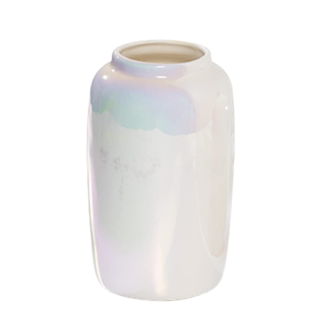 Ngdfgr As Known Vase Ceramic Rainbow Vases,Pearl Ceramic Small Vase Handmade Arranging Flowers Vases Countertop Adornment Living Room Decor Minimalism (Style),Style-B