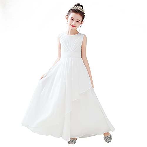 dideyttawl Chiffon Flower Girl Dresses Wedding Junior Bridesmaid Dress Evening Party Girls Formal Gown Princess Dress